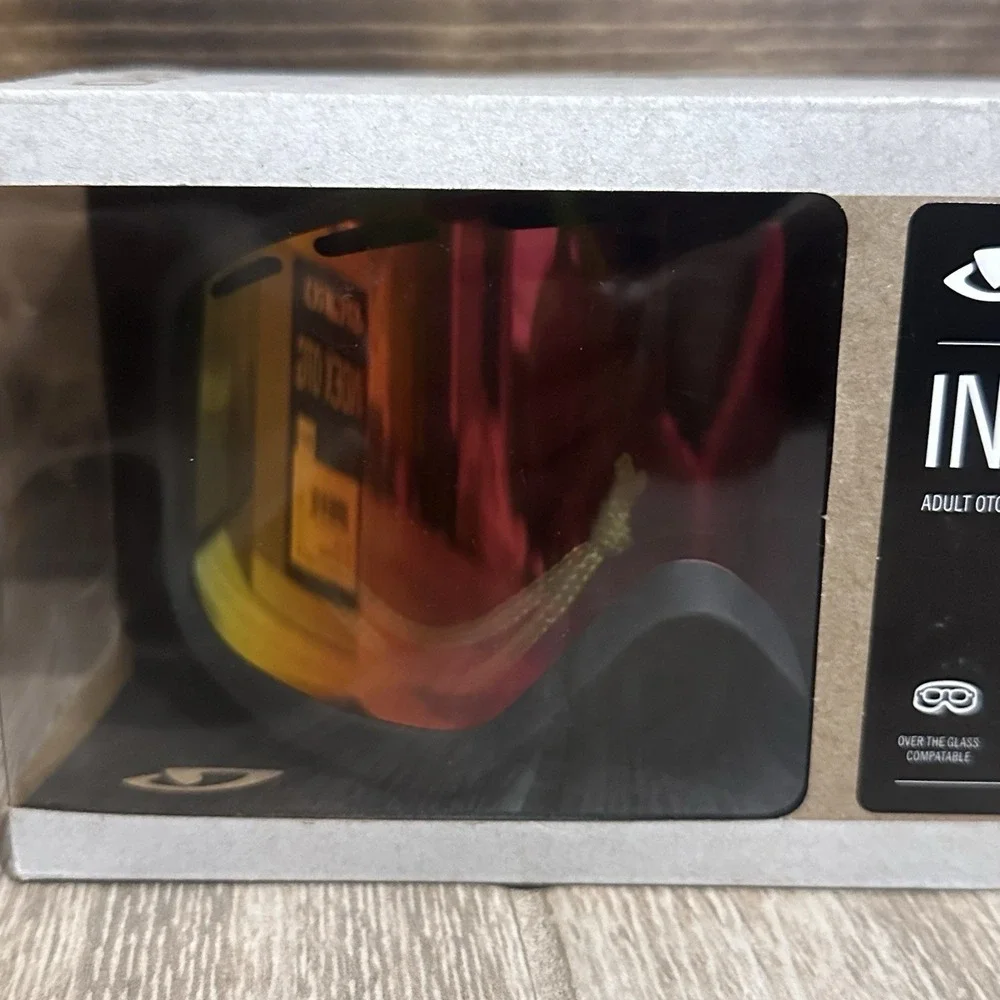 2 Giro Index 2.0 OTG Snow‎ Goggles Black Frame Vivid Ember Lens - New with Box